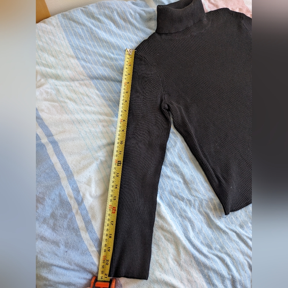 Black Turtleneck Sweater - Picture 5 of 8